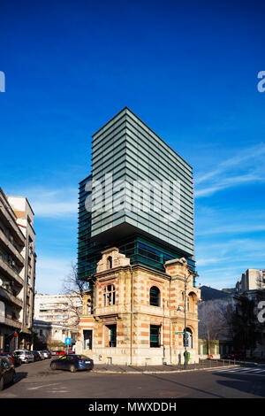 Piata Revolutei Square, (Platz der Revolution) Sitz der rumänischen Architekten, Bukarest, Rumänien, Europa Stockfoto