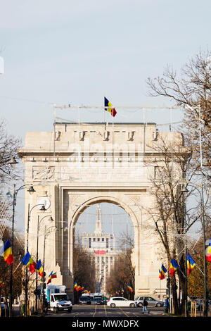 Triumphbogen (Triumphbogen), Bukarest, Rumänien, Europa Stockfoto