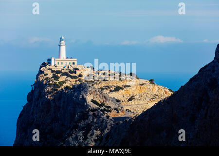 Cap Formentor Leuchtturm, Mallorca, Balearen, Spanien, Mittelmeer, Europa Stockfoto