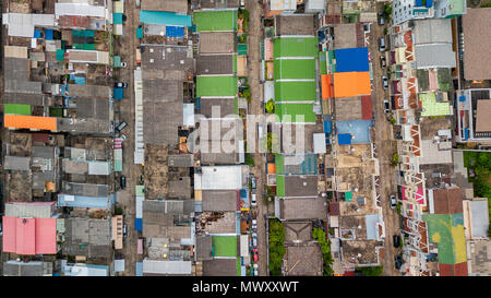 Drone Schuß über Bangkok, Thailand Stockfoto