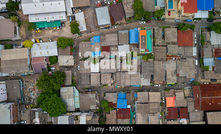 Drone Schuß über Bangkok, Thailand Stockfoto