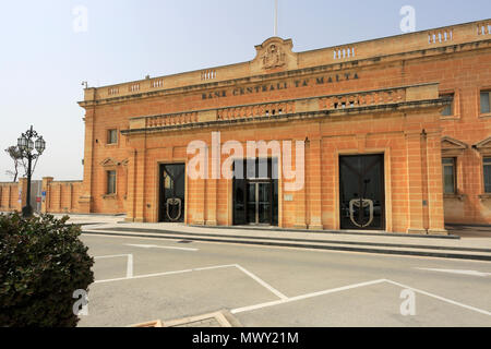 Central Bank of Malta, Bank gibt Ta Malta, Pjazza Kastilja, Valletta, Malta Stockfoto