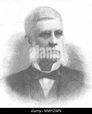 . Englisch: Sidney Dillon (1812-1892), Präsident der Union Pacific Railroad. 1869. Harper's Weekly 164 SidneyDillon Stockfoto