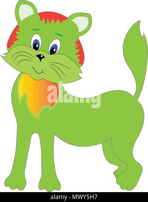 Cat cute cartoon Vector Illustration Stock Vektor