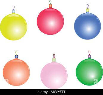 Lustige Weihnachtsbaum Spielzeug Vector Illustration Stock Vektor