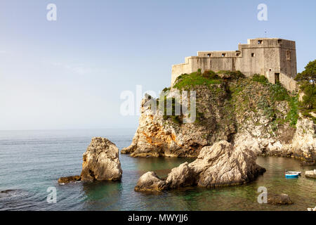 Fort Lovrijenac, Dubrovnik, Kroatien. Stockfoto