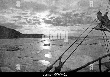 . Englisch: Eine arktische Morgen. 25. Juli 2011. Von einem Foto aus Cape Serdzekamen, Sibirien, von Dr. William J. Hamilton 463 Seite 97 - Kreuzfahrt von corwin Stockfoto