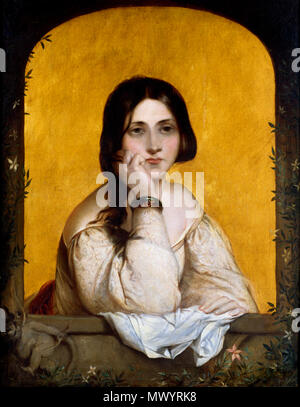 . Englisch: Die Braut 1842 Öl auf Leinwand, Windsor und Newton 35 1/2 x 27 1/2 ins (90 x 70 cm). 1842. Theodor von Holst 604 Theodor von Holst die Braut Stockfoto