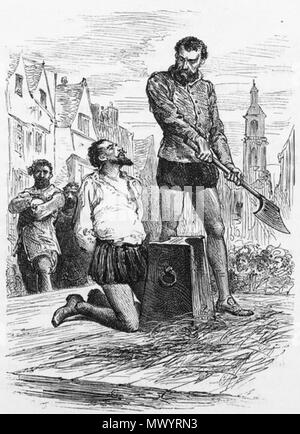 . Englisch: Die Ausführung von Sir Walter Raleigh. um 1860. Von der beliebten Geschichte von England: Eine illustrierte Geschichte der Gesellschaft und der Regierung von der frühesten Zeit bis in Unsere Zeit von Charles Knight. Illustrator nicht gutgeschrieben werden. 200 Ausführung von Sir Walter Raleigh Stockfoto