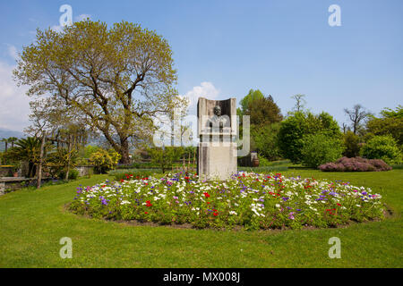 Neil Mceacharn Monument, das sich in den Botanischen Garten der Villa Taranto in Pallanza, Verbania, Italien. Stockfoto