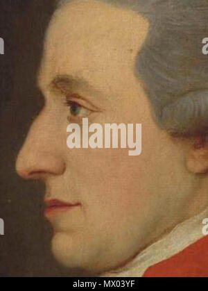 . Möglicherweise W. A. Mozart. detail Echtheit nicht nachgewiesen. Mitte 1780 s264 Hagenauer Mozart detail Stockfoto