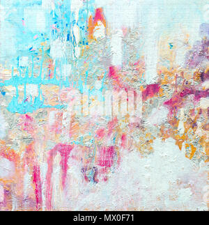 Abstrakte Acrylmalerei. Zeitgenössische Kunst. Textur für verschiedenen Hintergrund. Hochauflösendes Foto. Stockfoto