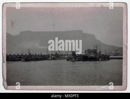 Der Hafen, in Kapstadt Südafrika, Foto aus der Truppentransporter der SS Oropesa Teil der Konvoi WS 3, November 1940 getroffen Stockfoto