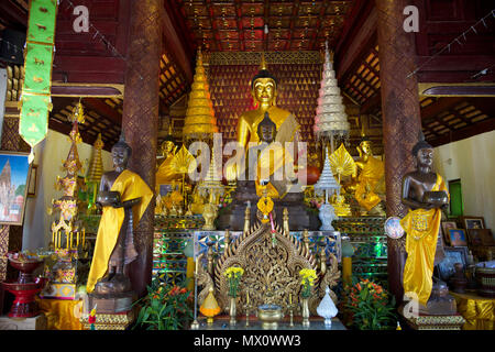 Altar Wat Ket Karem Tempel Chiang Mai Nordthailand Stockfoto