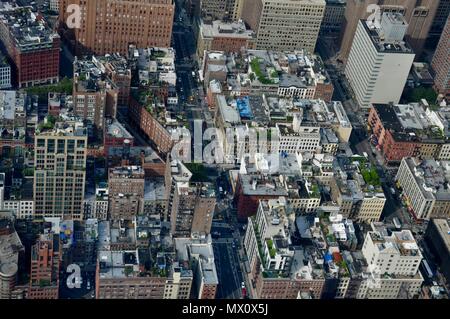 New York von oben, Usa Stockfoto