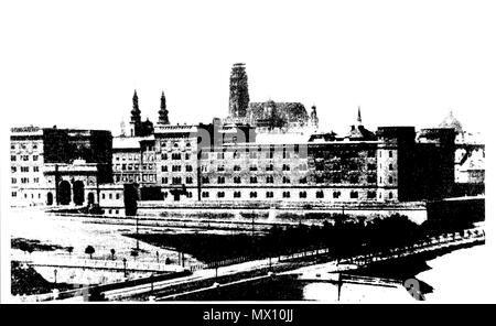 . Der hl. Stephanus Kathedrale, Wien. Der Wiederaufbau in den 1860er Jahren. Southern Tower ohne Spitze. 1860. Unbekannt 575 Stefansdom ohnemus Turmspitze Stockfoto