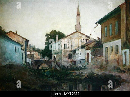 . Алекса́ндр Васи́льевич Купри́н (10 [22] марта 1880, Борисоглебск, Воронежская губерния - 18 марта 1960, Москва) - Русский и советский живописец - пейзажист, заслуженный деятель искусств РСФСР (1956), член - корреспондент Академии художеств СССР (1954). ================================================================== Alexander Wassiljewitsch Kuprin (Russisch Александр Васильевич Куприн) war ein russischer Maler, Mitglied der Karo-bube Gruppe. Kuprin wurde in Borisoglebsk geboren (in der Region Woronesch, Russland) im Jahre 1880 und gestorben 1960 in Moskau. Seine bekanntesten Werke sind verschiedene Landschaften und Stilleben. www.youtube.com/watch?v= JXqvqrumV Stockfoto