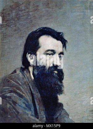 . Italiano: Ritratto del Pittore paesaggistico Russo Segej Nikolaevič Ammosov (1837-1886), eseguito da Nikolaj Jarošenko. prima del 15 Novembre 1886, Daten Della Morte. Nikolai Jaroschenko (1846 - 1898) Alternative Namen: Russisch Николай Александрович Ярошенко Beschreibung russische Maler Geburtsdatum / Tod 13. Dezember 1846 Vom 7. Juli 1898 Ort der Geburt / Todes Kislovodsk Poltawa, Russland, Russland arbeiten Ort Saint Petersburg Authority control: Q 450949 VIAF: ULAN: 500120861 96572757 LCCN: 82254652 n GND: 1013375033 SUDOC: 112524583 WorldCat 553 Sergej Ammosov Stockfoto