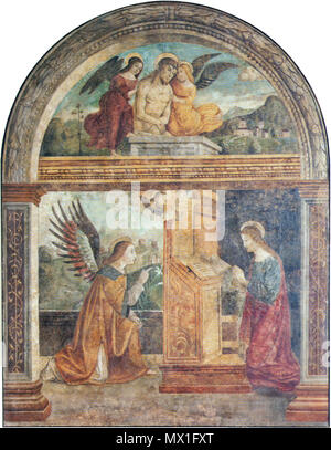 . Italiano: Annunciazione (floriano ferramola, Monastero di Santa Croce, Brescia). Vom 9. Dezember 2011, 01:28:05. Floriano Ferramola (1480-1528) Alternative Namen Floriano Ferramola, Fioravante Ferramola Beschreibung italienischer Maler Geburtsdatum / Tod 1480 vom 3. Juli 1528 Ort der Geburt / Todes Brescia Brescia Brescia Behörde arbeiten Ort: Q 3746743 VIAF: 95871775 ISNI: 0000 0001 1690 5259 ULAN: 500030847 LCCN: Nr. 2012132107 GND: 130014087 WorldCat 48 Annunciazione (floriano ferramola) Stockfoto