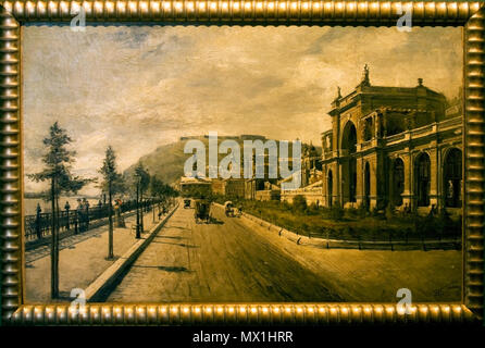 602 Die várkert (Schlossgarten) Kai Stockfoto