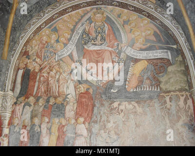 . Italiano: affresco, XV secolo. 29 März 2012, 15:20:31. Giovanni de Campo (?) 247 Giudizio Universale Stockfoto