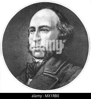 . John (Johan) Ericsson (1803-1889). 1876. Xylographie durch F&E Taylor 321 John Ericsson Xylographie 1878 Stockfoto