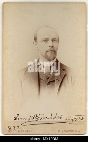 . Englisch: Von Gunn & Stuart, eiweißstoff Kabinett Karte, ca. 1888. 3. August 1888. Unbekannt 275 Henry Richard Heuwender Stockfoto