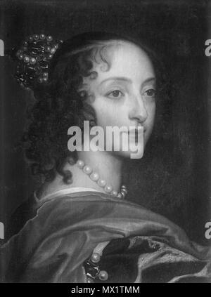 . Svenska: Henrietta Maria, 1609-1669, Prinsessa av Frankrike. Datum unbekannt 273 Henrietta Maria, 1609-1669, Prinsessa av Frankrike - Nationalmuseum - 39837 Stockfoto
