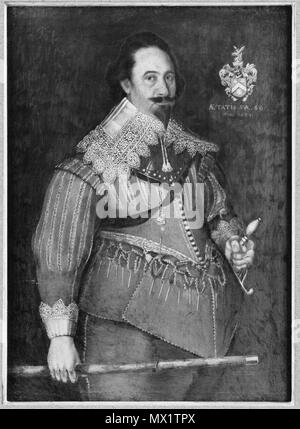 Grh 2595 sv 321 John Chamberlain (död 1642), kapten - Nationalmuseum - 39730 Stockfoto