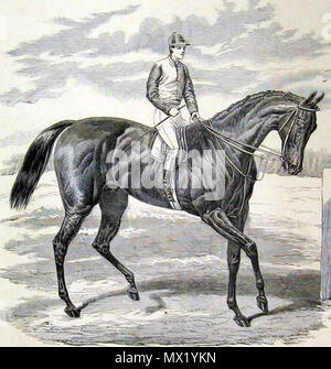 . Englisch: Gravur des Britischen rennpferd Petrarca aus der Illustrated London News 1876. Die Mitarbeiter von einem unbekannten Künstler. 13 September 2012, 19:59:20. Unbekannte personal Artist 479 Petrarca (Pferd) Stockfoto