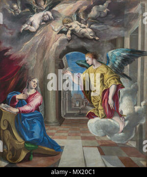 352 L'Anunciació, Doménikos Theotokópoulos (El Greco), segle XVI. Stockfoto