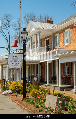 Larricks Taverne, Wayside Inn 7783 Main Street, Middletown, Virginia Stockfoto