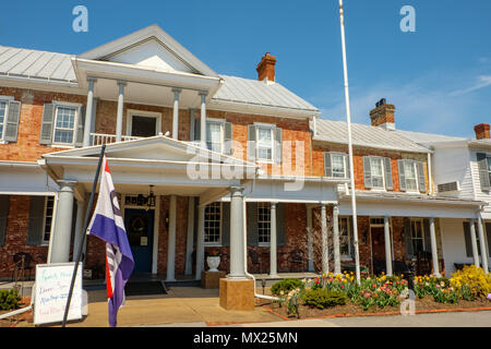 Larricks Taverne, Wayside Inn 7783 Main Street, Middletown, Virginia Stockfoto