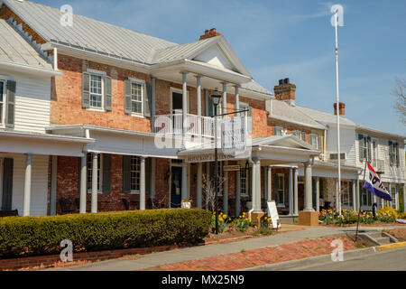 Larricks Taverne, Wayside Inn 7783 Main Street, Middletown, Virginia Stockfoto