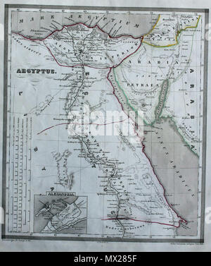 . Englisch: Ägypten aus Orgis Terrarum Antiquus 1861. 24 Oktober 2013, 16:49:41. Orbis Terrarum antiquus 1861 28 Aegyptus von Orbis Terrarum antiquus 1861 Stockfoto