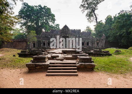 SIEM REAP - Januar 03, 2015: Historische Ruinen von Preah Khan Tempel in Angkor Komplex am 03 Januar, 2015 in Siem Reap, Kambodscha. Stockfoto