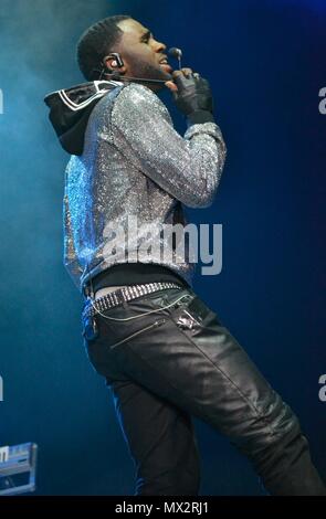 Liverpool, Großbritannien, Justin Bieber- führt an der Liverpool Echo Arena für Radio City Live credit Ian Fairbrother/Alamy Stockfotos Stockfoto