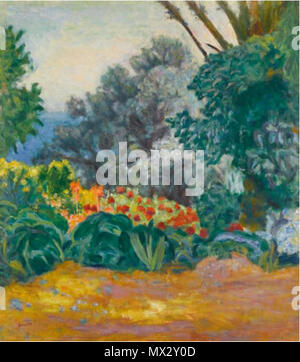 . Français: COIN DE JARDIN FLEURI oder Kakteen. 1912 91 COIN DE JARDIN FLEURI ODER CACTUS Stockfoto