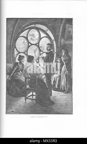 . Français: 'A Bord du Sous-marin n° 2', Tiefdruck d'un Dessin de Louis Tinayre illustrant Le roman de Paul d'Ivoi' Corsaire Triplex" (1898). Abbildung: figurant dans la seconde Partie du roman, au Chapitre 2. 8 Februar 2014, 13:05:55. Louis Tinayre 303 Ivoi-Corsaire Triplex-Partie 2-chap 3-Illus-ABordDuSousMarinN 2 Stockfoto