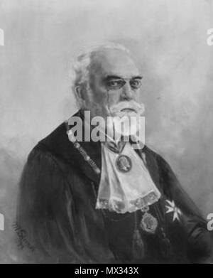 . English: Bild in der Tübinger Professorengalerie. 15 Februar 2014, 11:08:30 Uhr. Unbekannter Maler521 Richard Garbe 1857-1927 Stockfoto