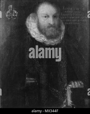 . English: Bild in der Tübinger Professorengalerie. 15 Februar 2014, 11:11:34. Unbekannter Maler 319 Johann Halbritter 1560-1627 Stockfoto