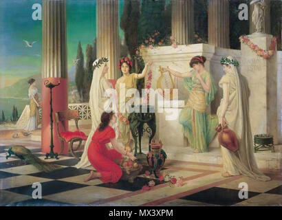 141 Constantin Hölscher im Tempel der Vesta Stockfoto