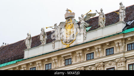 Imperial Bundeskanzleramt Flügel (19. c.) der Hofburg, Wien, Österreich Stockfoto