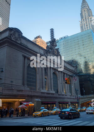 Grand Central Station E 42nd Street Fassade Stockfoto