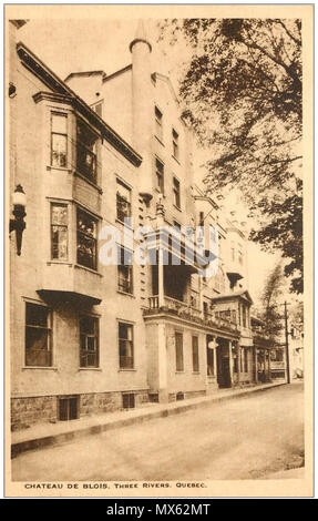 . Englisch: Chateau de Blois, drei Flüsse, Quebec. 12. Juli 1940. Unbekannt 125 Chateau de Blois, Postkarte, drei Flüsse, Quebec Stockfoto