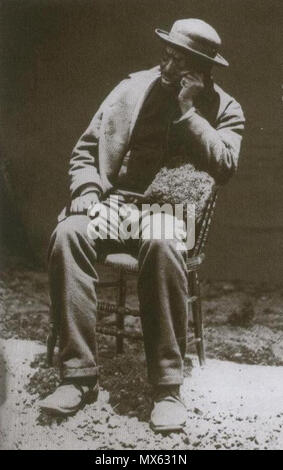 . Englisch: Chief Langalibalele des Hlubi Menschen. Frühe politische Gefangene nach der Festnahme durch die britischen Behörden. 1873. Cape Colony Archive. 1873. Anon. 126 Chief Langalibalele als politischer Gefangener - Kap-Archive M 1061 Stockfoto