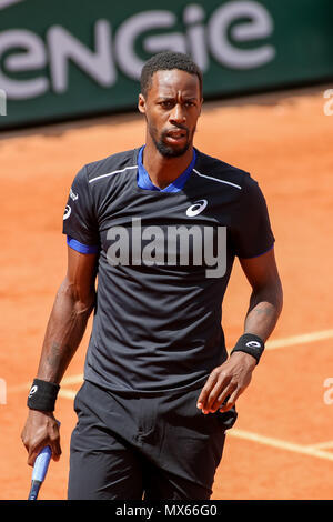 Gael Monfils (FRA), 2. JUNI 2018 - Tennis: Gael Monfils von Frankreich während der Herren Einzel dritte Runde der French Open Tennis Turnier gegen David Goffin Belgien an der Roland Garros in Paris, Frankreich. (Foto von Lba) Stockfoto