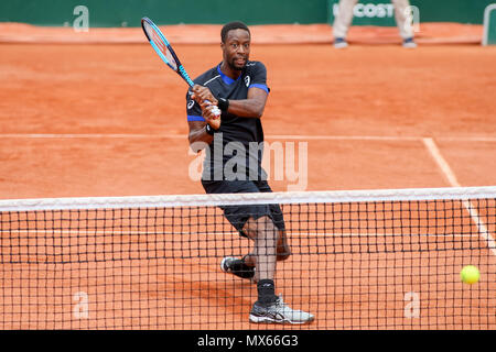 Gael Monfils (FRA), 2. JUNI 2018 - Tennis: Gael Monfils von Frankreich während der Herren Einzel dritte Runde der French Open Tennis Turnier gegen David Goffin Belgien an der Roland Garros in Paris, Frankreich. (Foto von Lba) Stockfoto