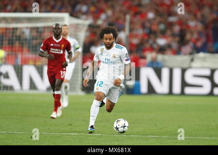 Marcelo (Real), 26. Mai 2018 - Fußball: UEFA Champions League Finale zwischen Real Madrid CF 3-1 FC Liverpool an der NSC Olimpiyskyi in Kiew, Ukraine. (Foto von mutsu Kawamori/LBA) [3604] Stockfoto