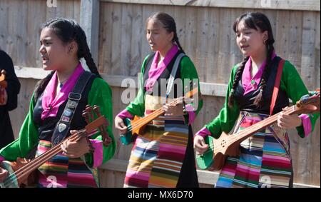 Bracknell, Großbritannien. 3. Juni 2018: Bracknell, UK-Karpatalya v Tibet in der CONIFA Welt Fußball-Cup 2018 in Bracknell Town FC. Karpatalya gewann 5-1. Credit: Andrew Spiers/Alamy leben Nachrichten Stockfoto